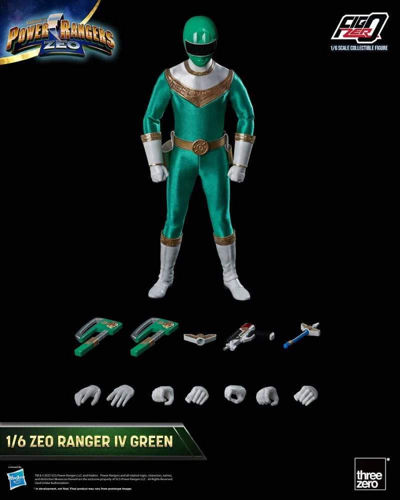 Power Rangers Zeo Action Figure – FigZero Ranger IV Green 30.7 cm 2