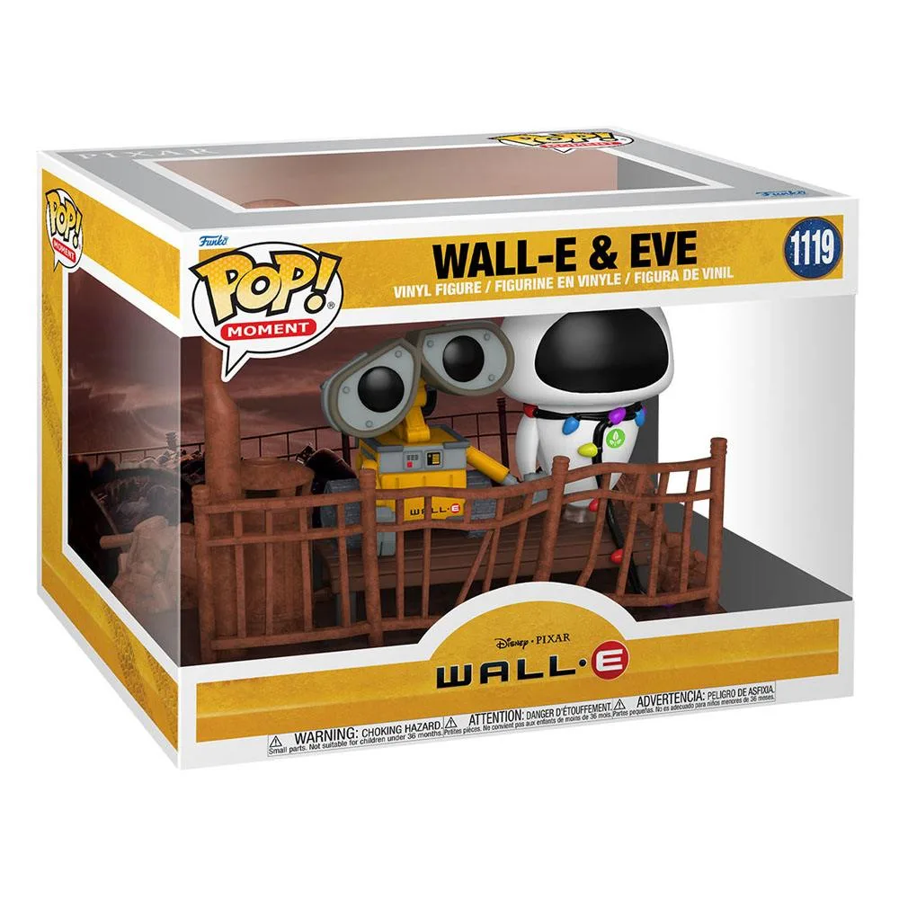 Wall-E Vinyl Figure Set – Eve Duo Pop Moment 9 cm 2
