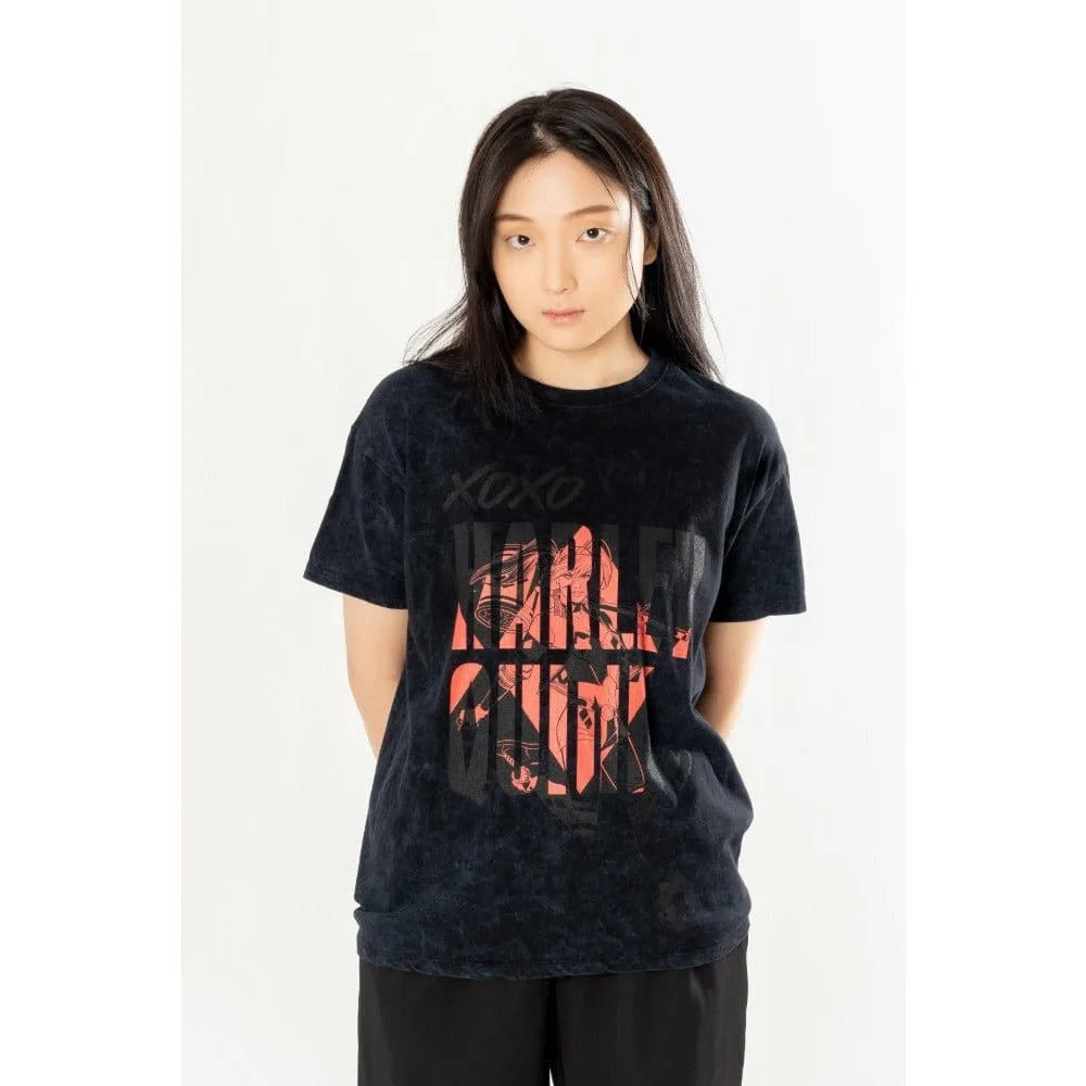 DC Comics T-Shirt – Harley Quinn Acid Wash Xoxo 3