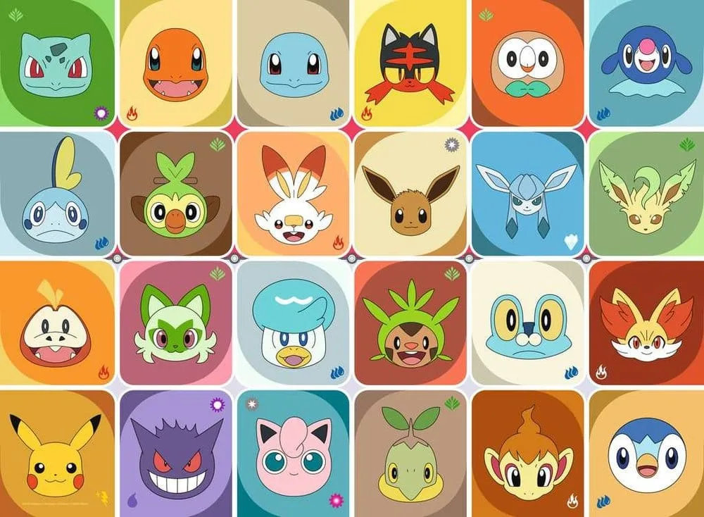 Pokémon Jigsaw Puzzle – Faces 100 XXL Pieces 49 x 36 cm 2