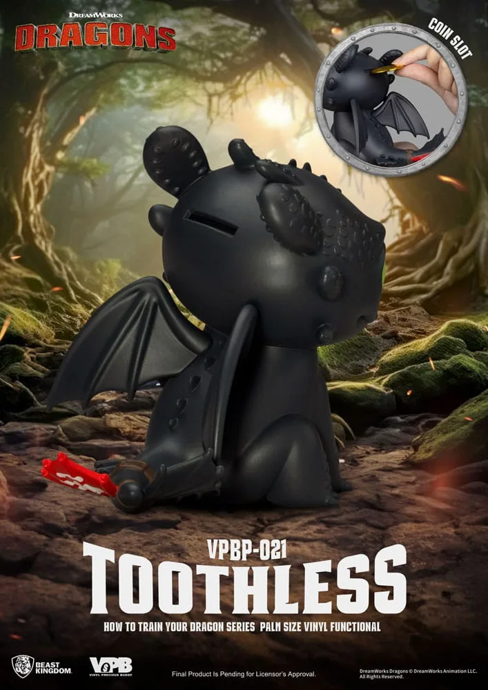 How to Train Your Dragon Coin Bank – Chibi Toothless 12 cm 4