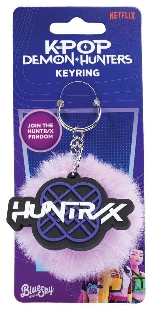 KPop Demon Hunters Pom Pom Keychain – HUNTR/X
