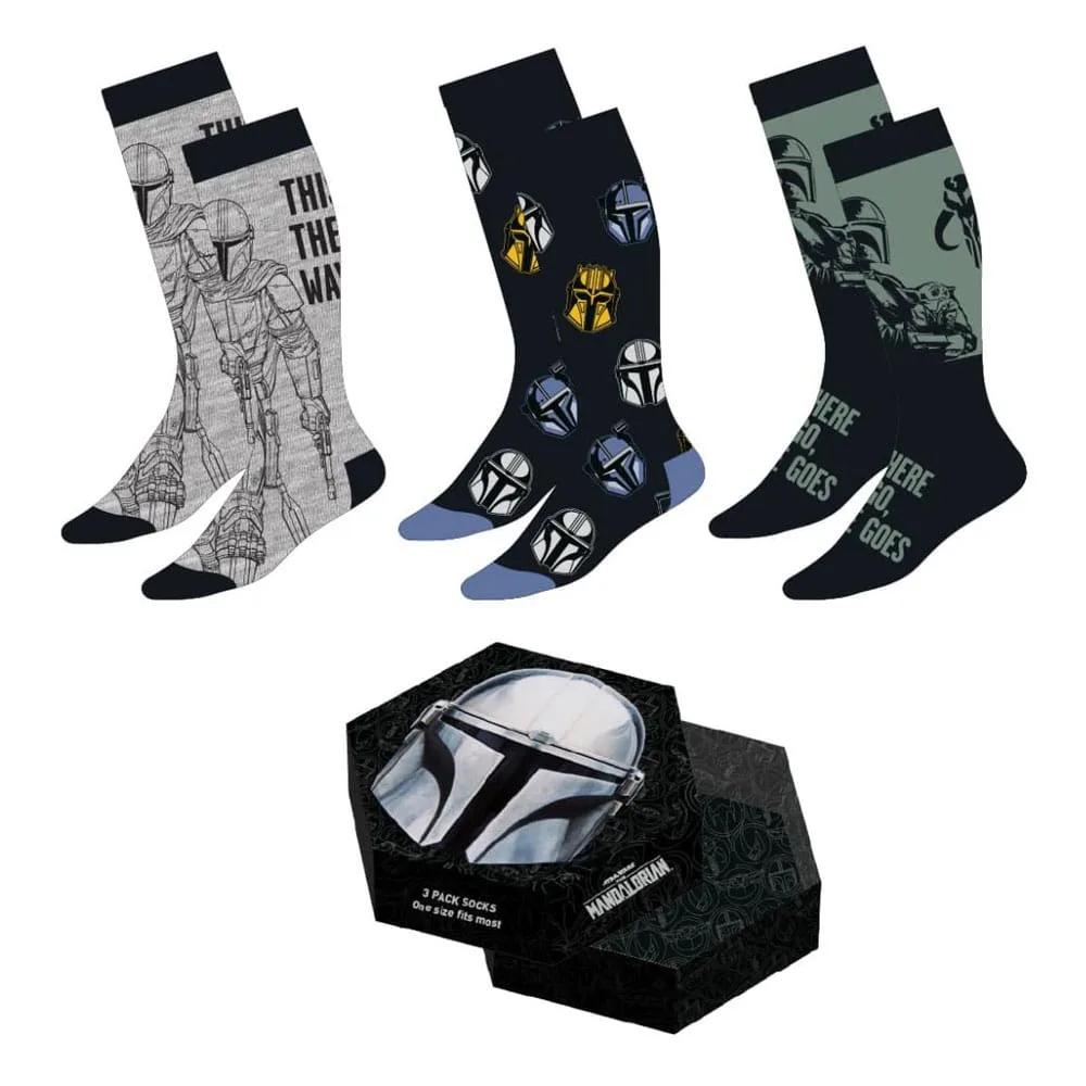 Star Wars Socks – The Mandalorian 3-Pack EU 38-45