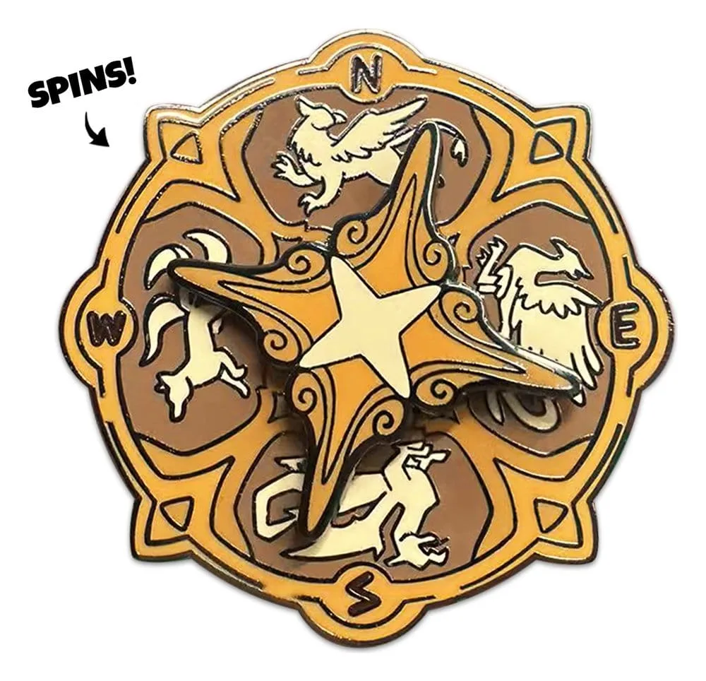 Quincy’s Tavern Pin Badge – Compass 5 cm