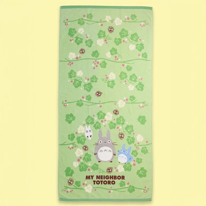 My Neighbor Totoro Bath Towel – Green Leaf 70 x 140 cm