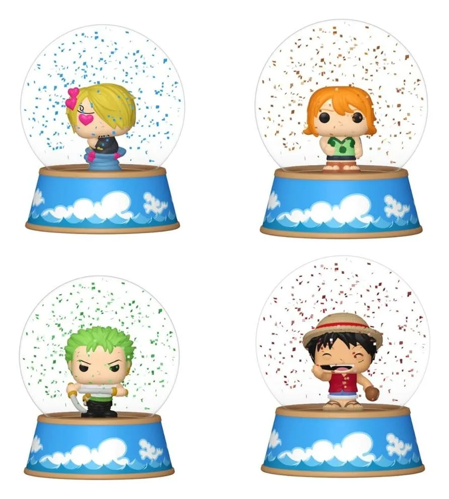 One Piece Mini Figures – Glitter Globes Display of 12 5 cm 1