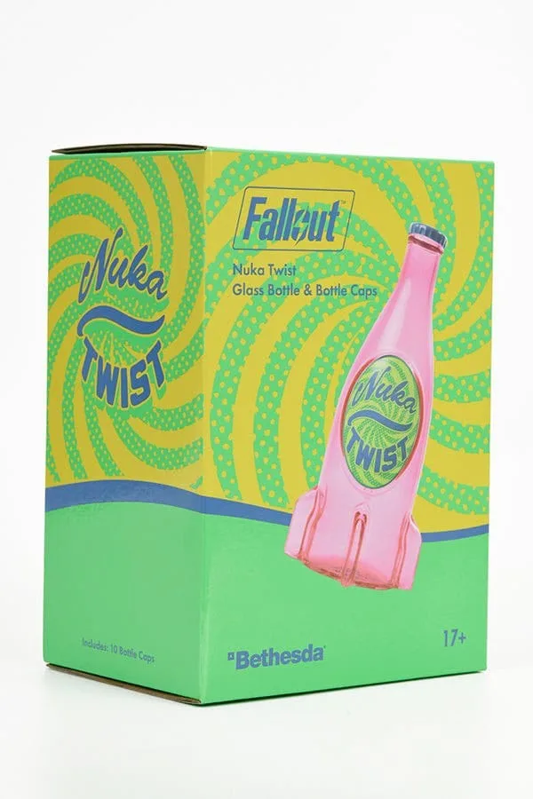 Fallout Replica Bottle Set – Nuka Twist with 10 Caps 4