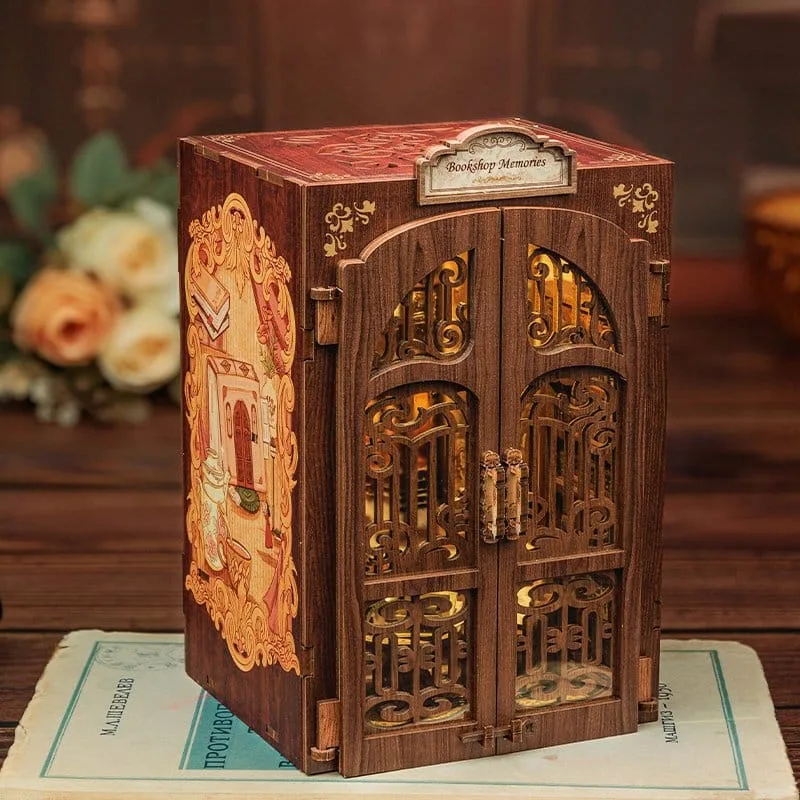 Book Nook Model Kit – CuteBee Bookshop Memories 17 x 10 cm 5