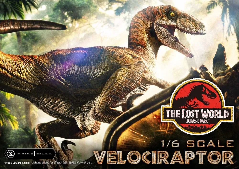 Jurassic Park II beeld – Tiger Stripe Velociraptor 1/6 41 cm 2
