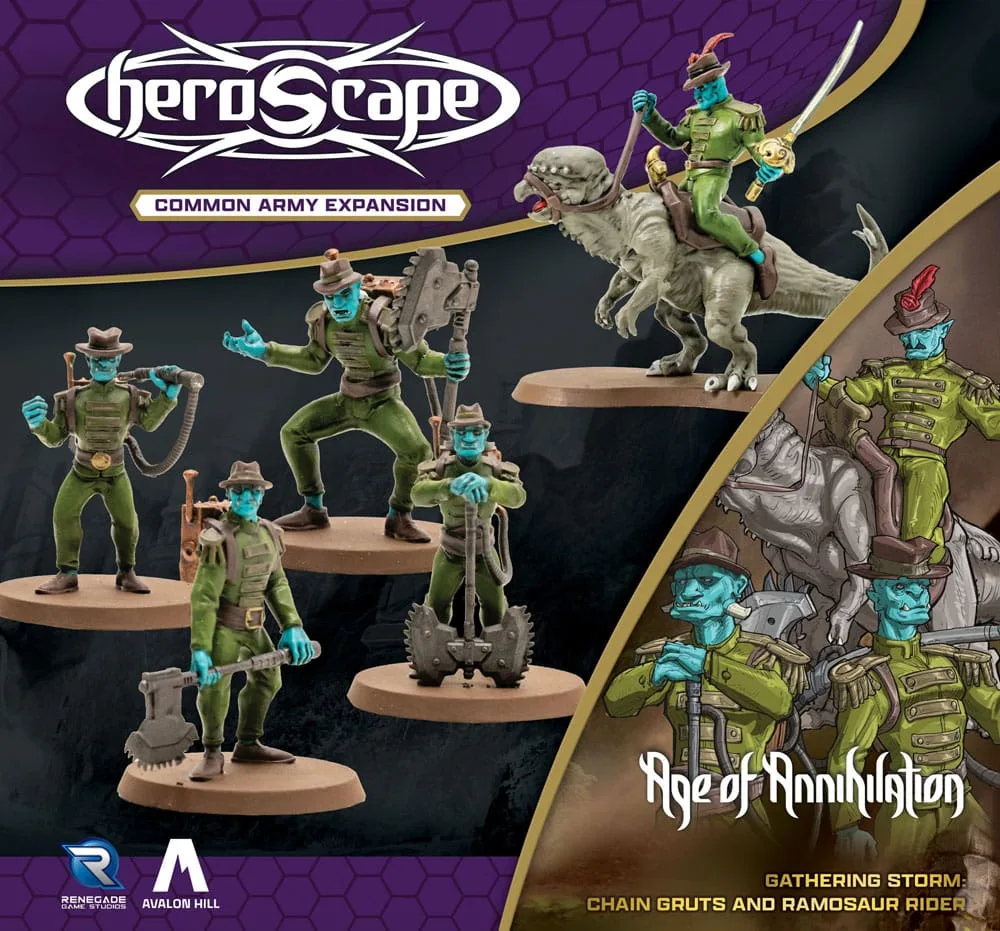 Heroscape Armeeerweiterung – Chain Gruts & Ramosaur Rider 3