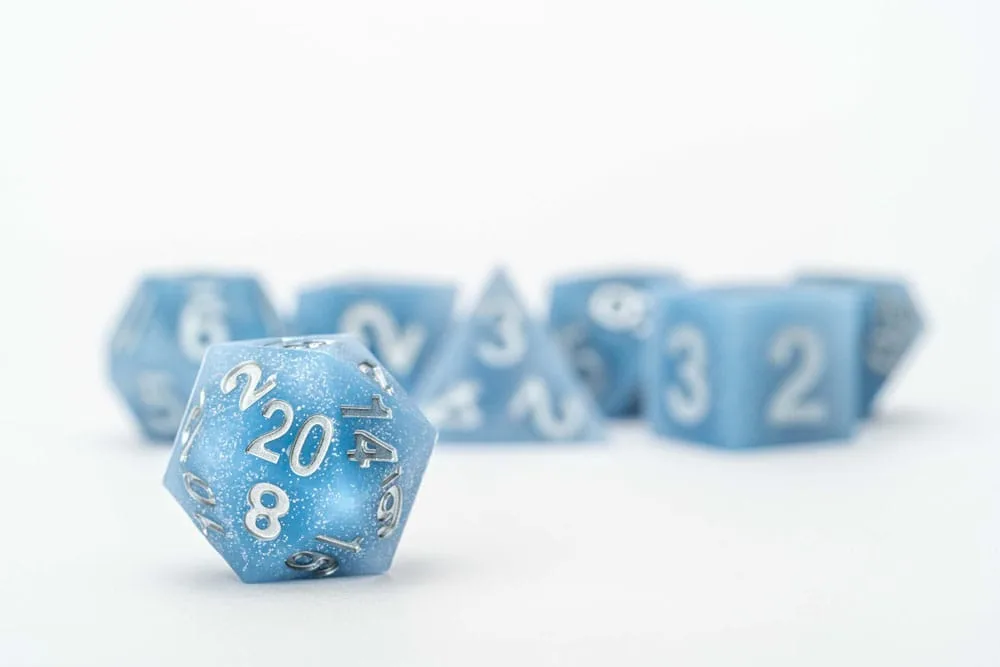 FanRoll Dice Set – Glacial Debris Silicone 16 mm 4