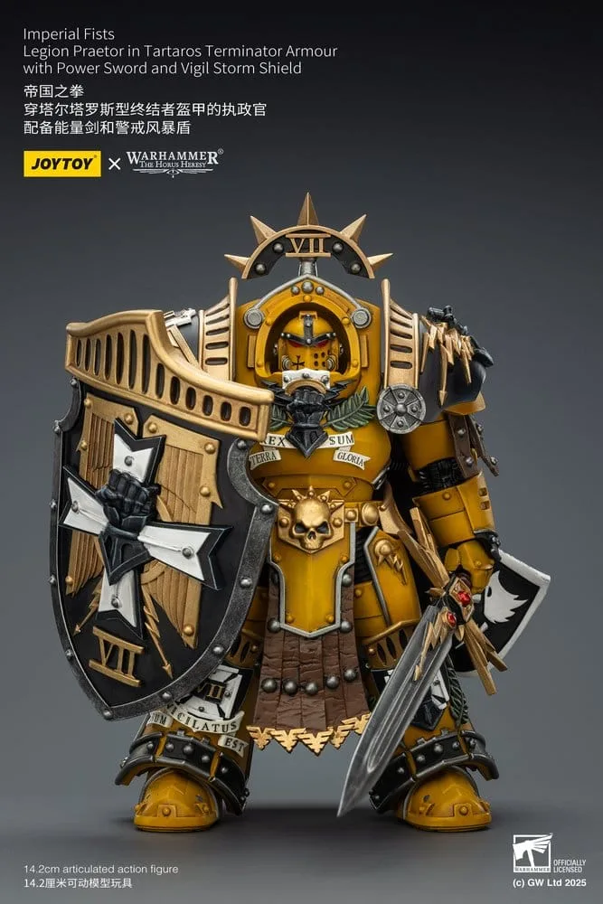 Warhammer Action Figure – Imperial Fists Legion Praetor 14 cm 2