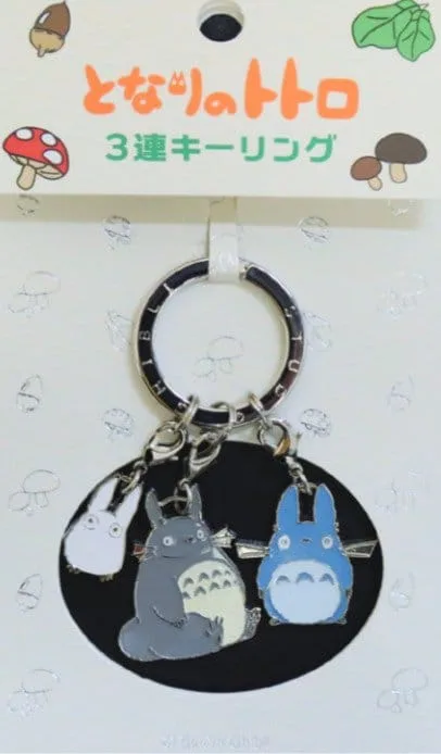 My Neighbor Totoro Metal Keychain – Big Middle and Small