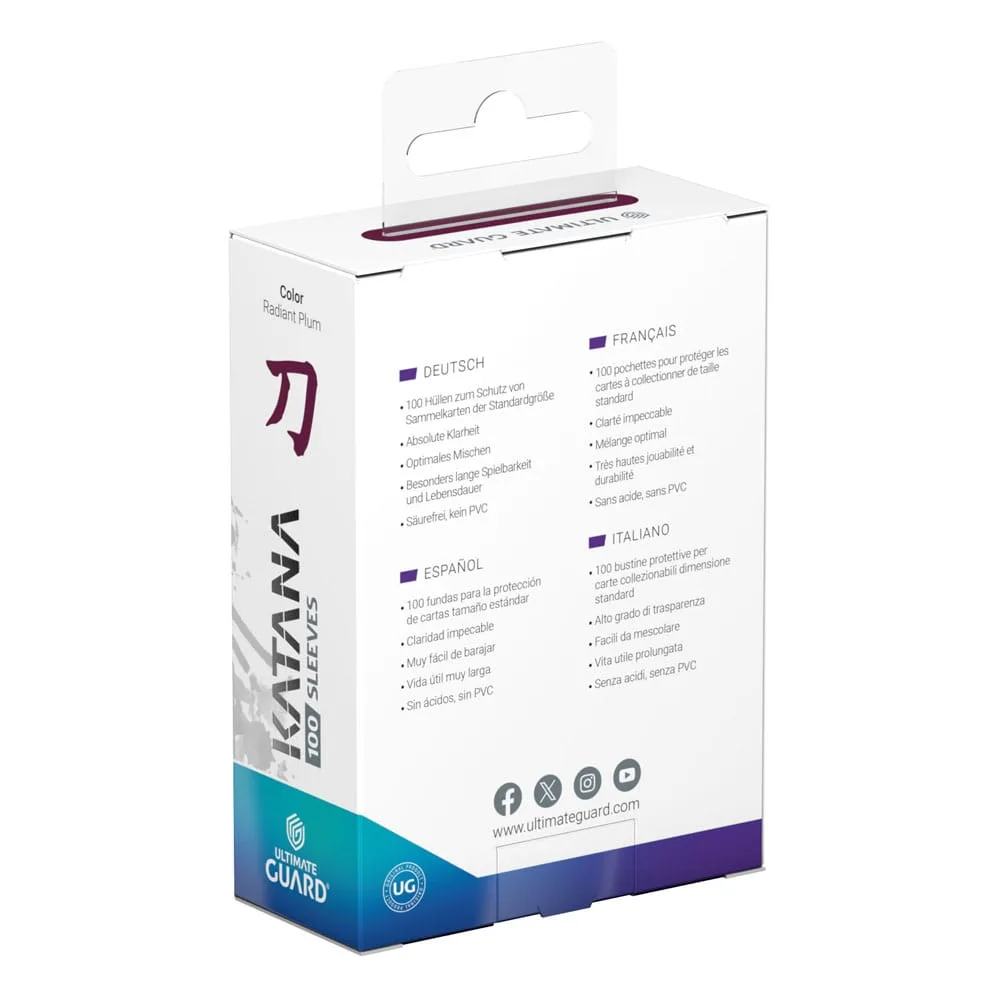 Ultimate Guard Card Sleeves – Katana Radiant Plum 66 x 91 mm 4