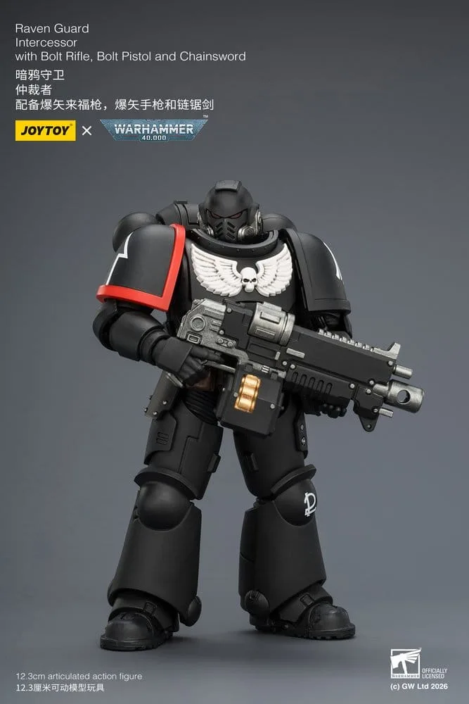 Warhammer 40,000 Action Figure – Raven Guard Intercessor 12.3 cm 12