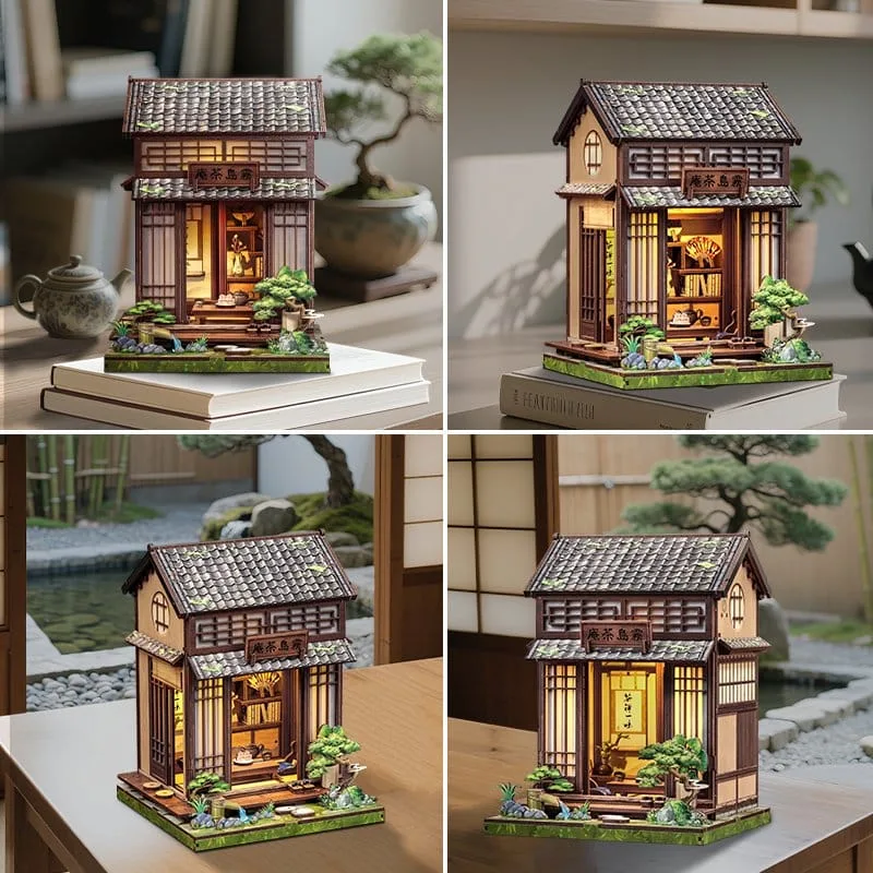 CuteBee Miniature House Model Kit – Kirishima Cha-an 19 x 14 cm 19