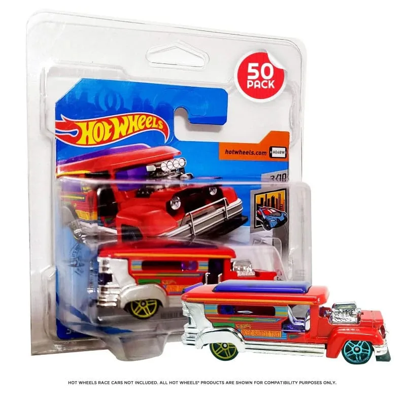 Hot Wheels PET Protectors – European Short Card 50-Pack 10.5 x 10.5 cm
