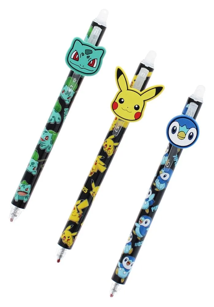 Pokémon Gel Pens – Erasable 3-Pack 2