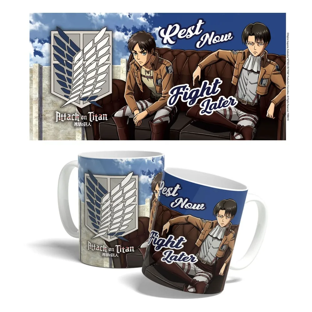 Attack on Titan Mug – Rest Now Fight Later 325 ml