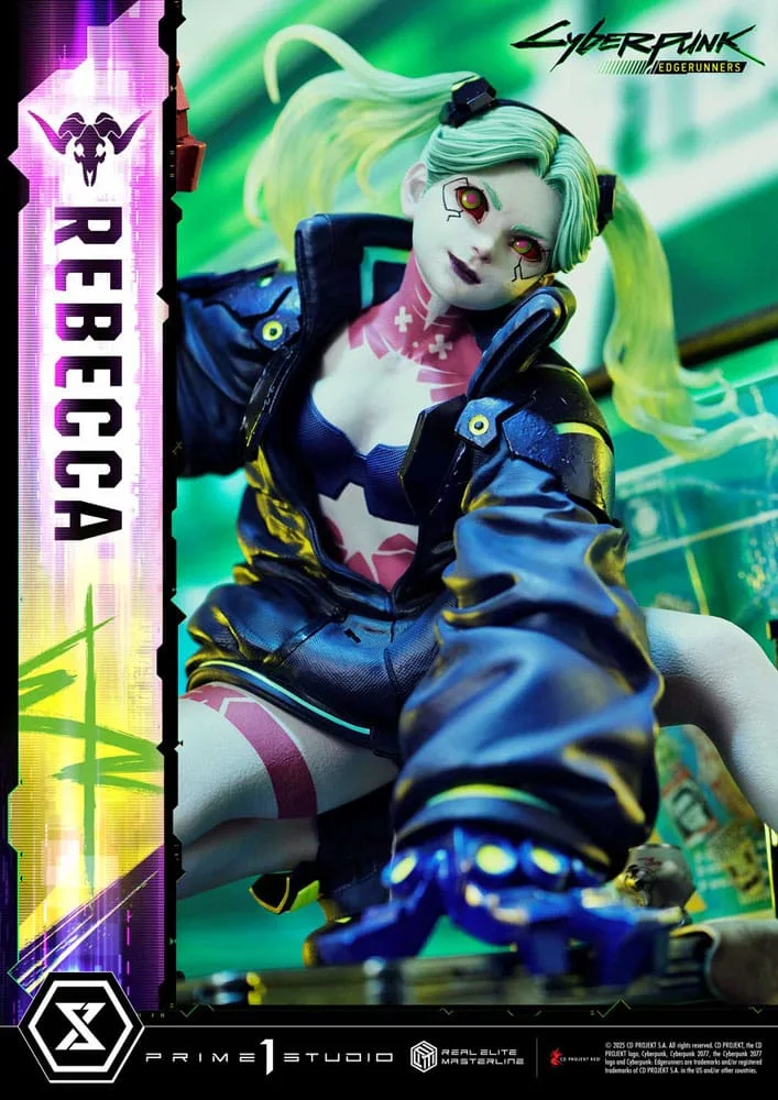 Cyberpunk Edgerunners Statue – Rebecca 1/4 Scale 54 cm 19