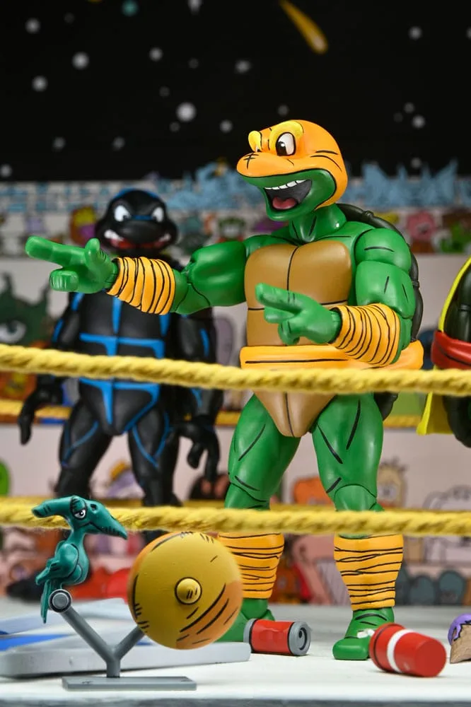 TMNT Action Figures – Stump Wrestling Turtles 4-Pack 18 cm 7