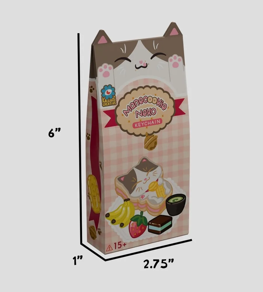 Manecookie Neko Keychain – S1 Blind Box Display of 8 13 cm 6