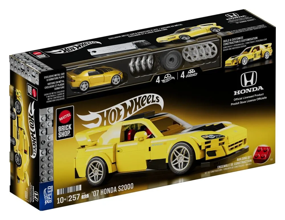Hot Wheels Bouwset – Mattel Brick Shop 2007 Honda S2000 1:32 3