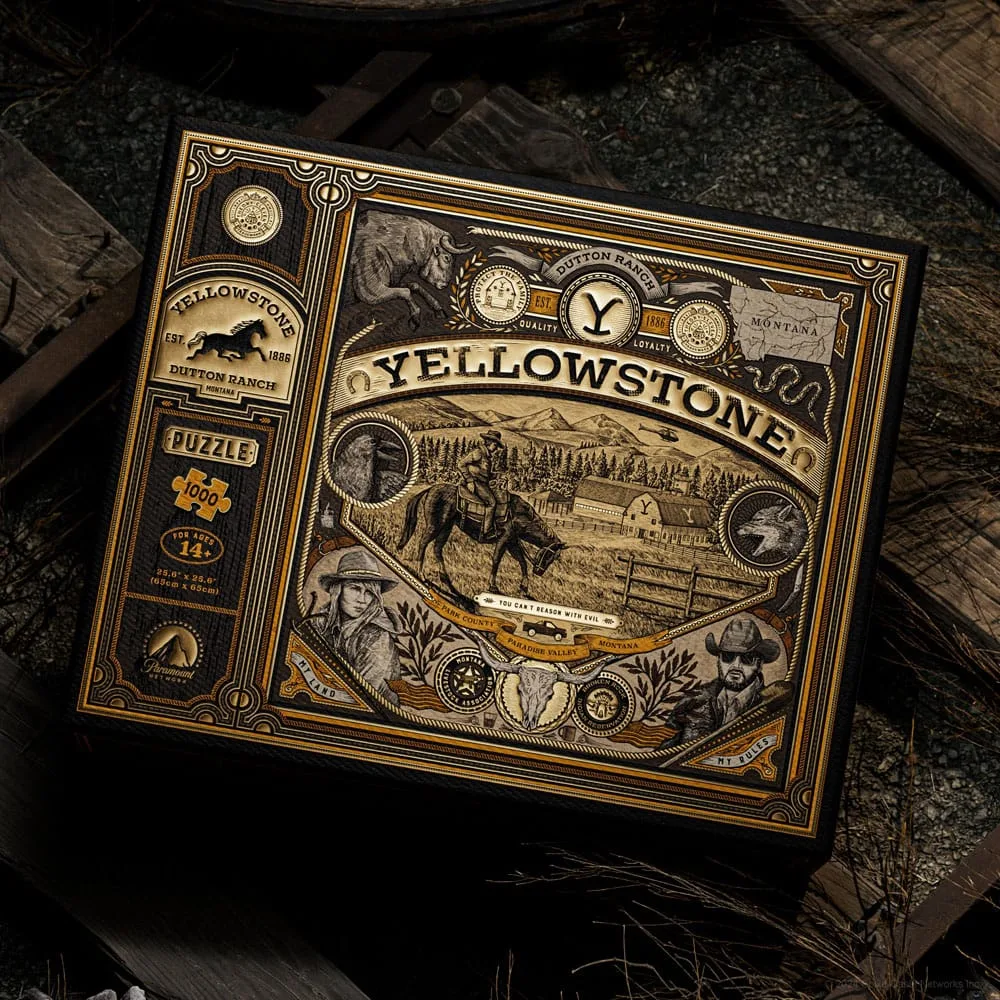 Yellowstone Jigsaw Puzzle – Dutton Ranch 1000 Pieces 65 x 65 cm 6