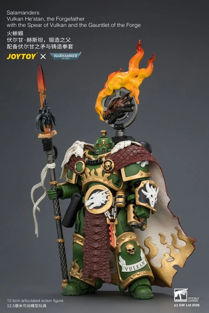 Warhammer Action Figure – Salamanders Vulkan He’stan 12.5 cm 4