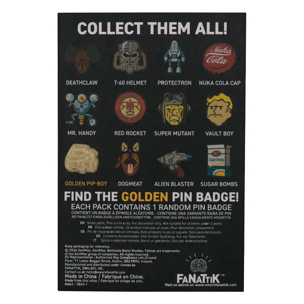 Fallout Pin Badge – Fanattik Mystery Box 4