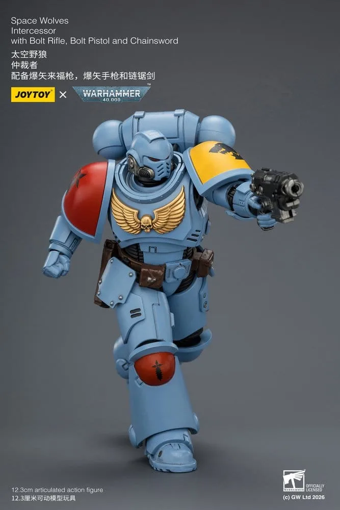 Warhammer 40k Action Figure – Space Wolves Intercessor 12.3 cm 15