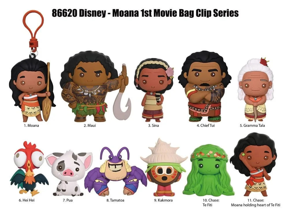 Moana PVC Bag Clips – Series 2 Display 24 Blind Bags 2