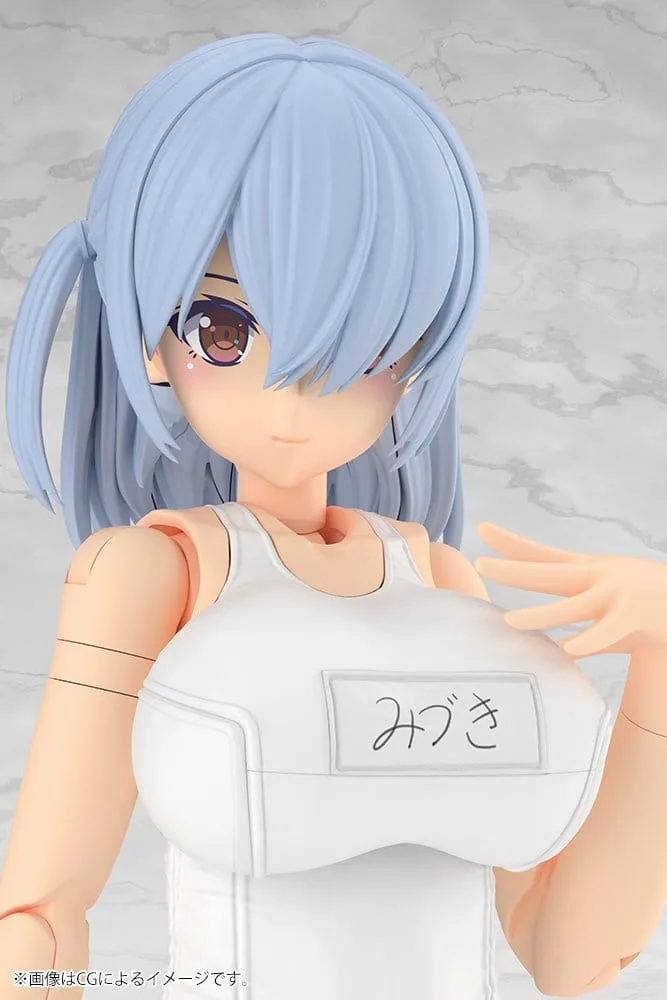 Frame Arms Girl Modellbausatz – Mizuki weißer Schulbadeanzug 16 cm 13