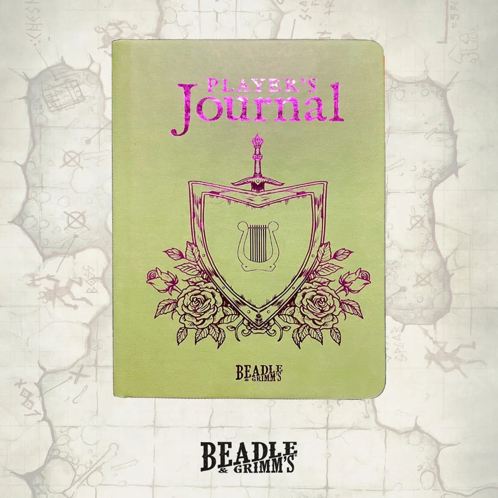 Player's Journal Notebook – Sage Green Shield A5