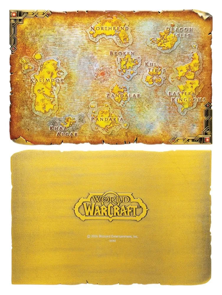 World of Warcraft Metal Map – Azeroth Limited Edition 12 x 18 cm 3