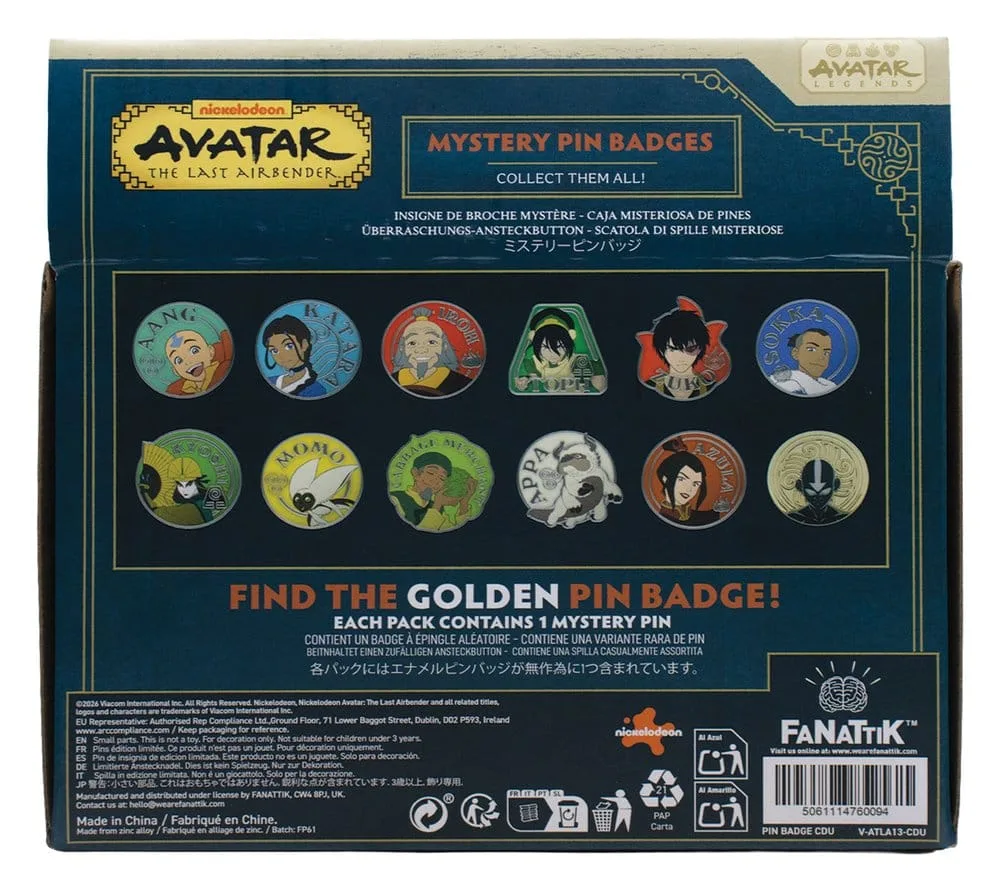 Avatar The Last Airbender Mystery Pins – 12 Blind Box Display 7
