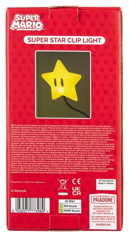 Super Mario Clip Light – Super Star 33 cm 2