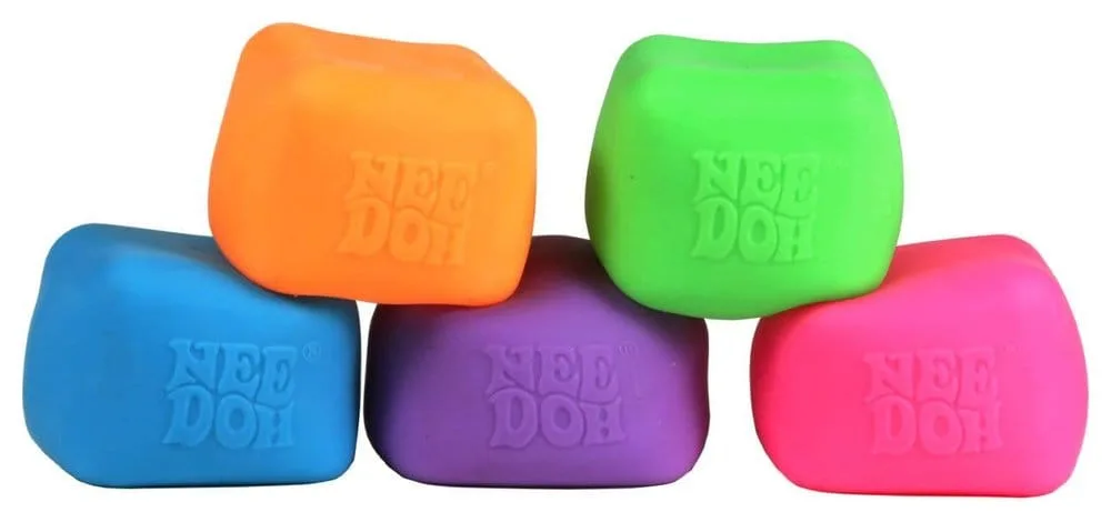 NeeDoh Squeeze Toy Display – Nice Cube Glow 12-Pack 5 cm