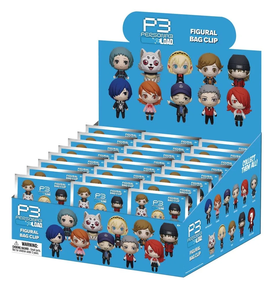Persona 3 Foam Bag Clips – Series 1 Blind Bag Display 24-Pack