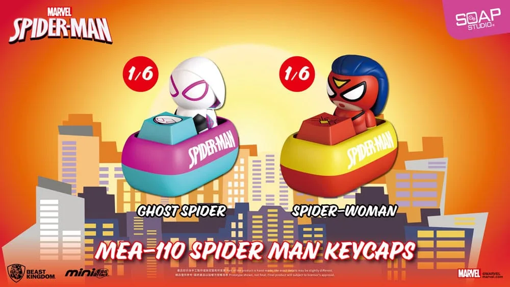 Spider-Man Keycap Figures – Mini Egg Attack Assortment of 6 5 cm 4