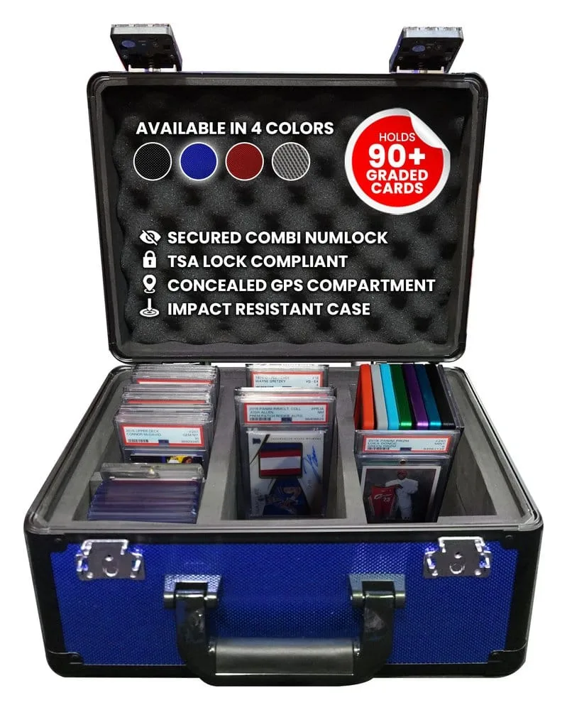 Evoretro Graded Card Storage Box – Blue 90 Slab Capacity