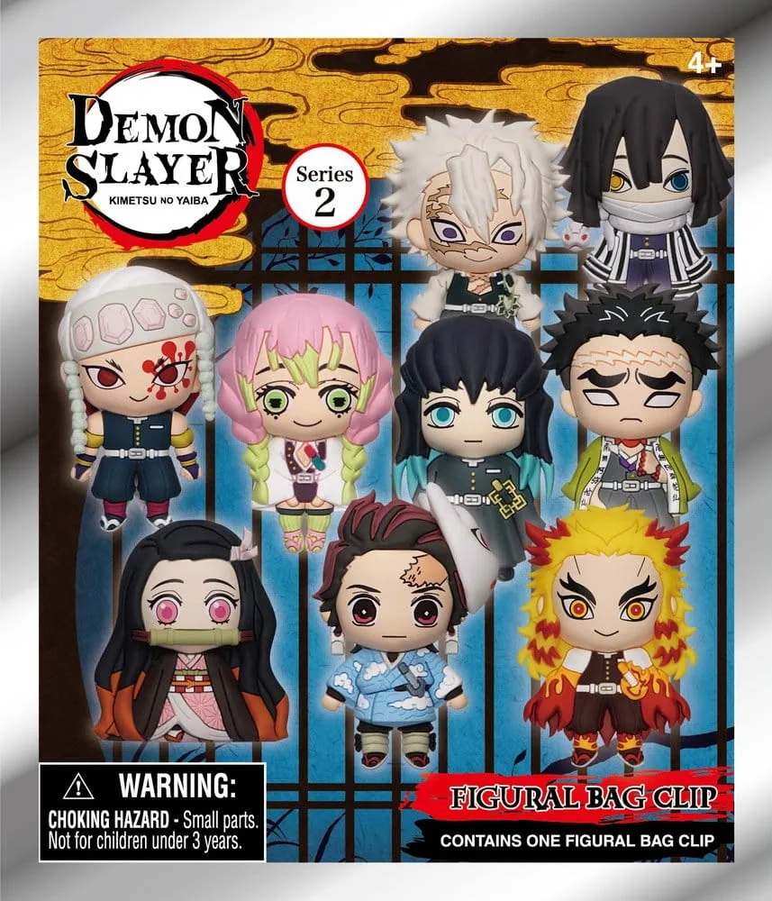 Demon Slayer Bag Clips – Series 2 Display of 24 3