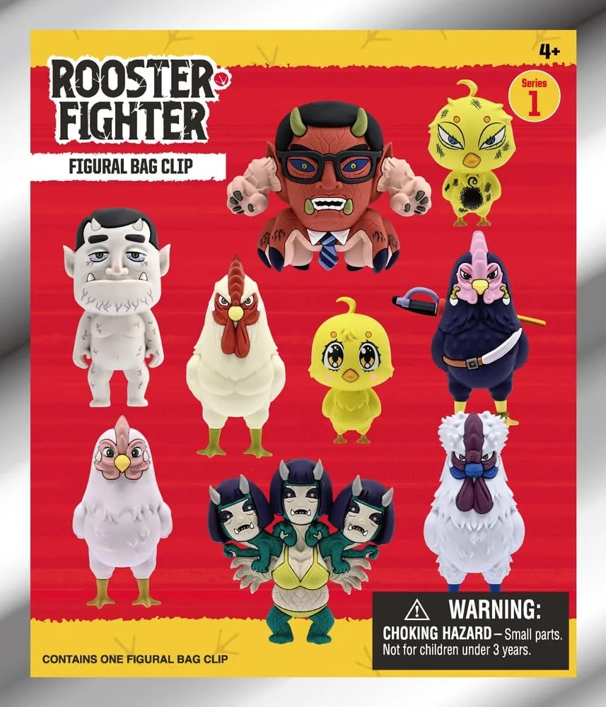 Rooster Fighter Bag Clips – Series 1 Display of 24 Blind Bags 2