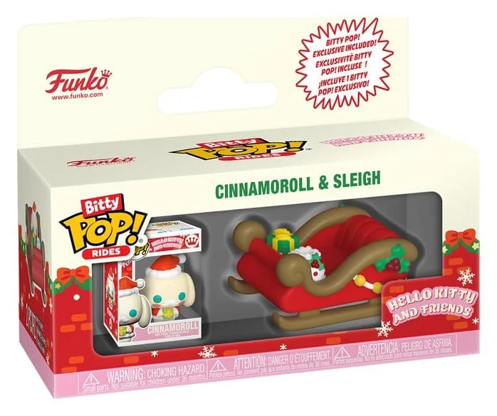 Hello Kitty Vinyl Figure – Bitty Pop Rides Holiday Sleigh CMRL 2 cm 2