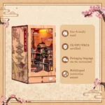 Twilight Sakura Path Book Nook – CuteBee Holzbausatz 23 x 12 cm 3