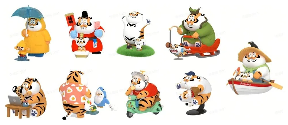 Alexander the Fat Tiger Mini Figures – Tiger Cub Diaries 8-Pack