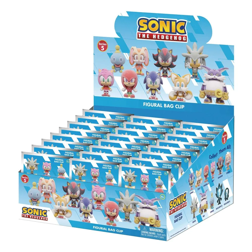 Sonic the Hedgehog Bag Clips – Flocking Series 5 24-Pack