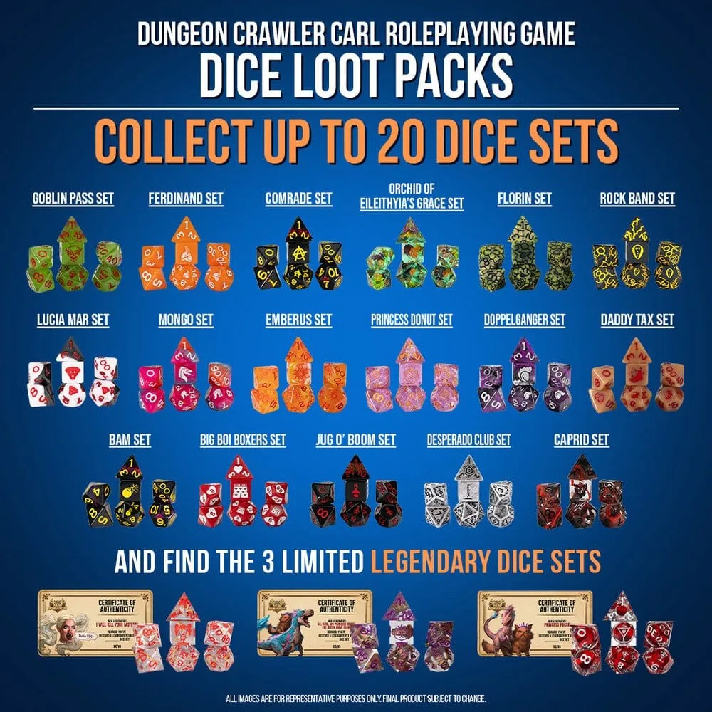 Dungeon Crawler Carl Würfelsets – Loot Pack, 20er-Display 2