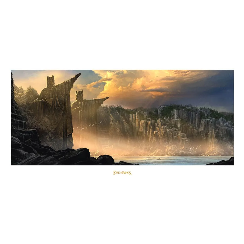 Lord of the Rings Art Print – The Argonath 59 x 29.7 cm