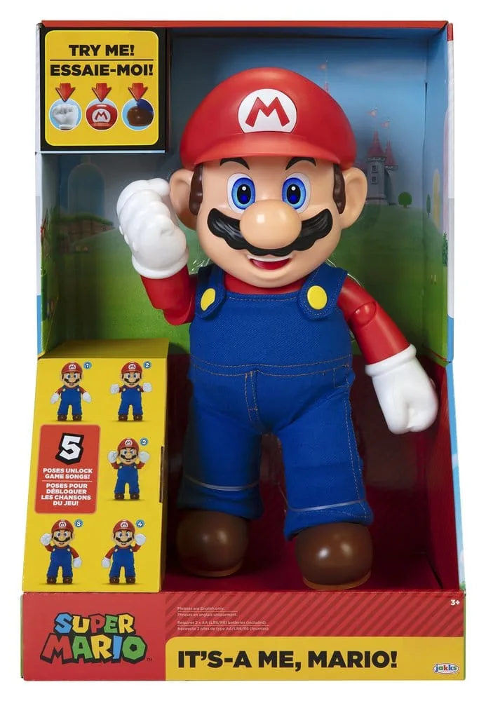 Super Mario Actiefiguur – It's-a-Me met geluid 36 cm 10